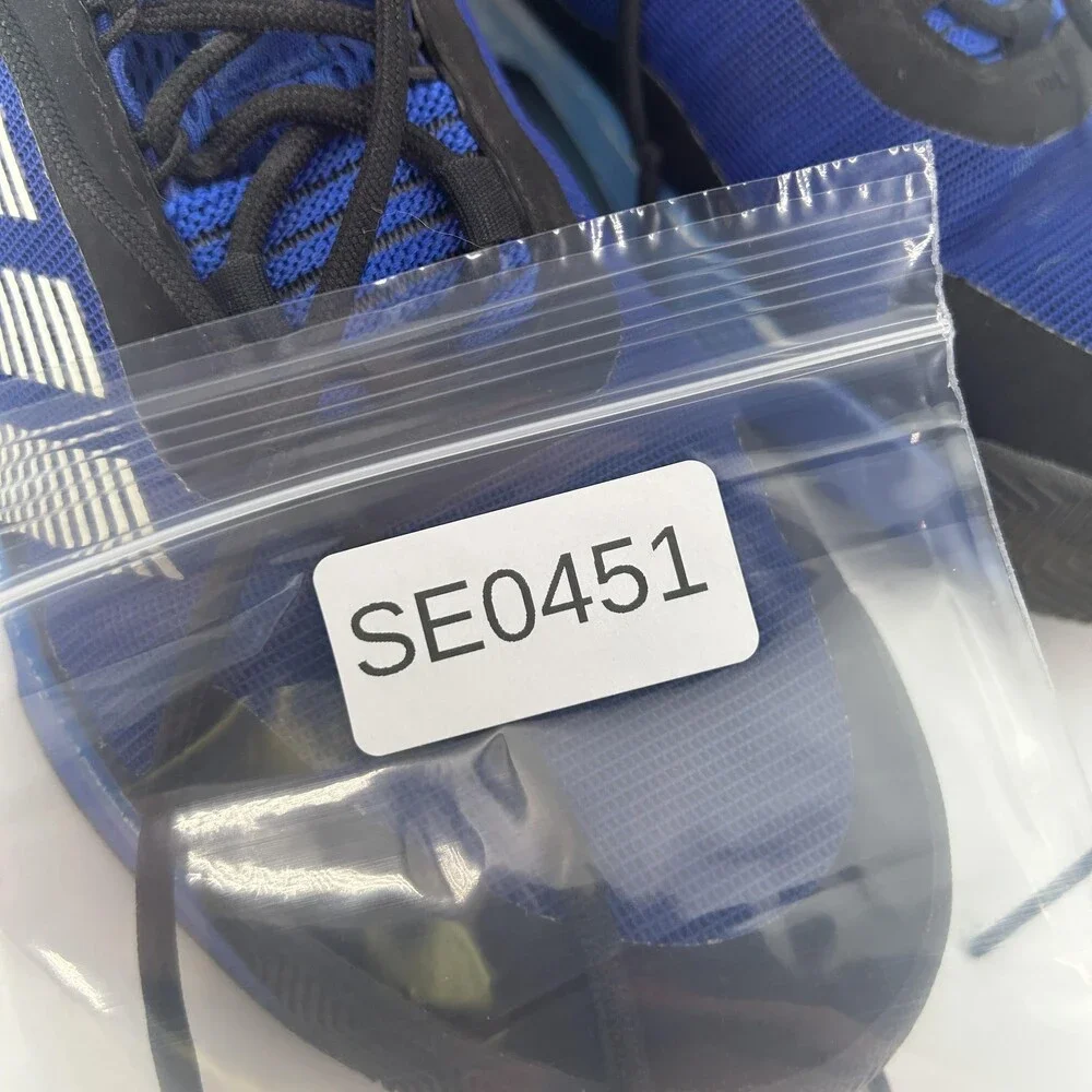 Adidas Adizero Shoes Mens Size 11 Royal Blue Mesh Mid Top Basketball Sneakers
